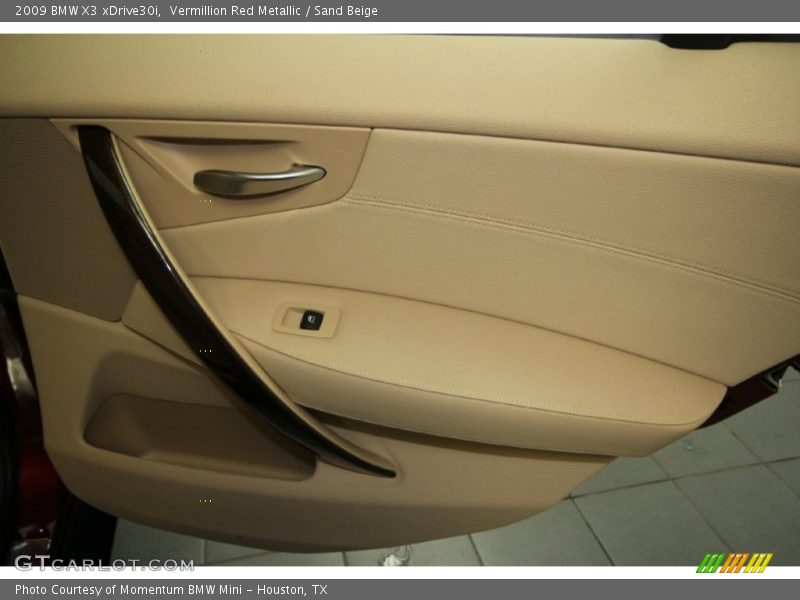 Vermillion Red Metallic / Sand Beige 2009 BMW X3 xDrive30i