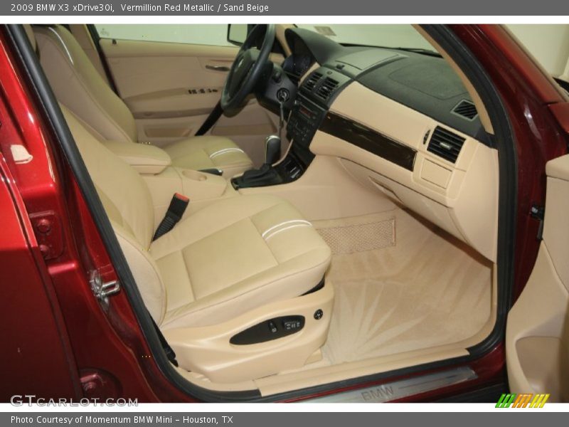 Vermillion Red Metallic / Sand Beige 2009 BMW X3 xDrive30i