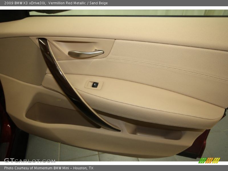 Vermillion Red Metallic / Sand Beige 2009 BMW X3 xDrive30i