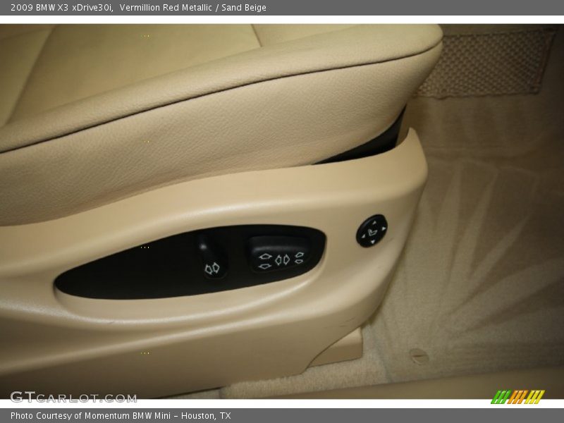 Vermillion Red Metallic / Sand Beige 2009 BMW X3 xDrive30i