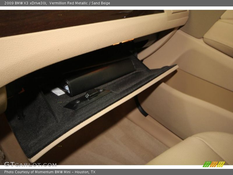 Vermillion Red Metallic / Sand Beige 2009 BMW X3 xDrive30i