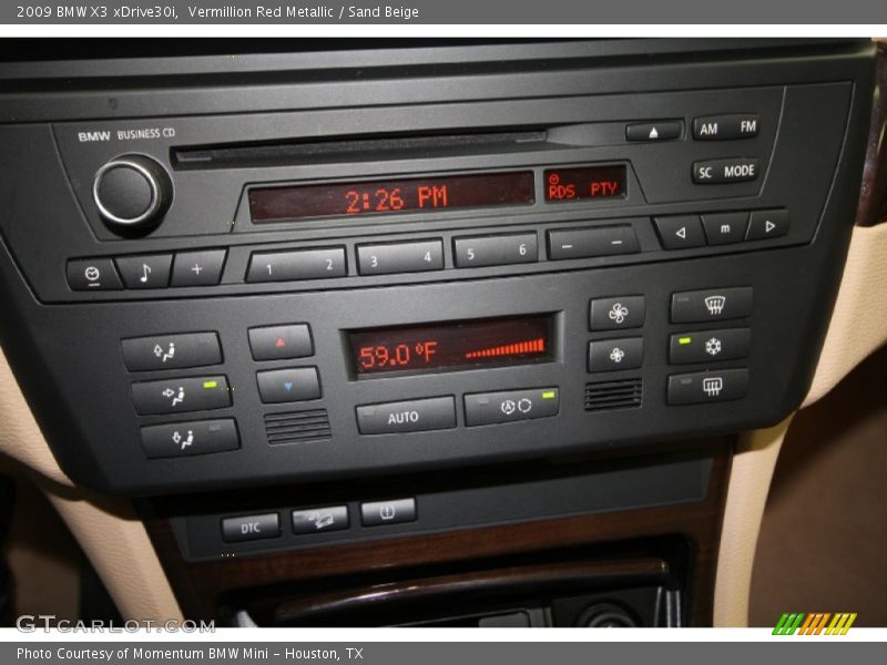 Vermillion Red Metallic / Sand Beige 2009 BMW X3 xDrive30i