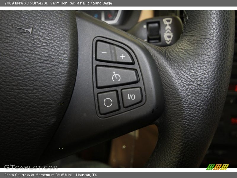 Vermillion Red Metallic / Sand Beige 2009 BMW X3 xDrive30i