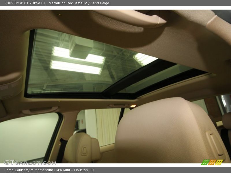 Vermillion Red Metallic / Sand Beige 2009 BMW X3 xDrive30i