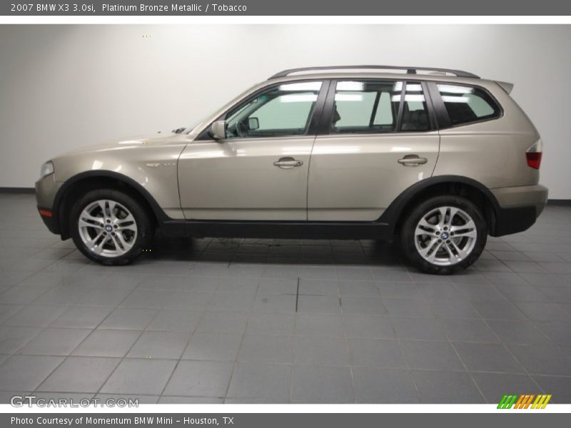 Platinum Bronze Metallic / Tobacco 2007 BMW X3 3.0si