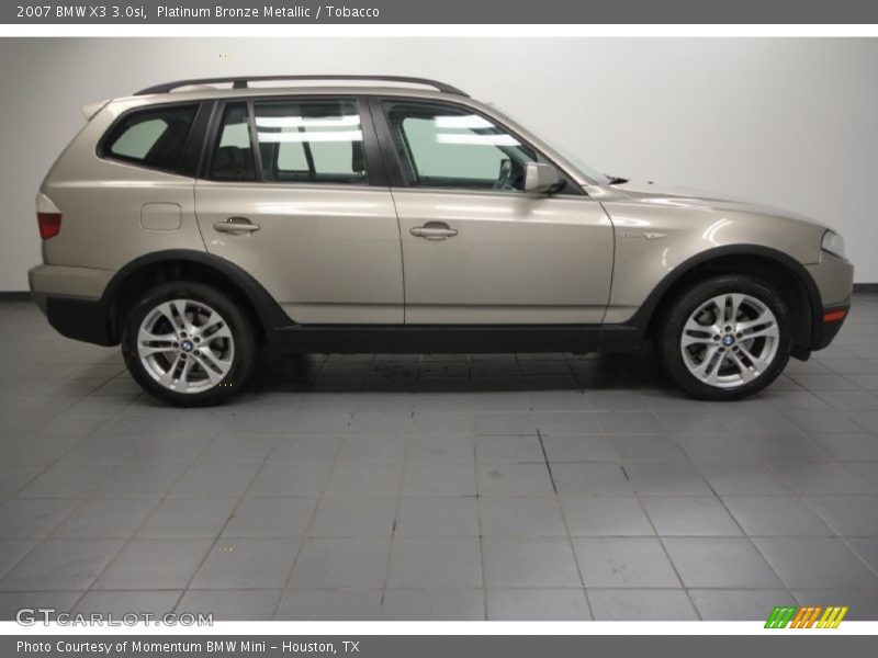 Platinum Bronze Metallic / Tobacco 2007 BMW X3 3.0si