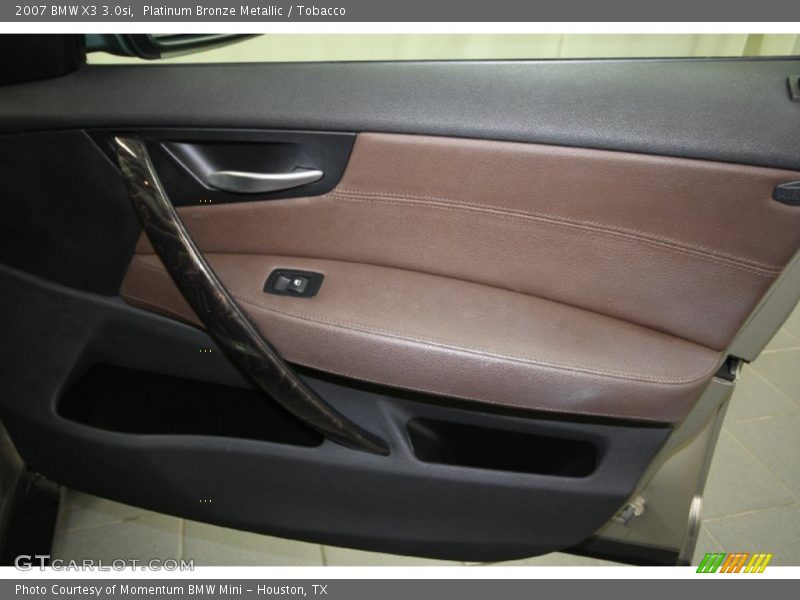 Platinum Bronze Metallic / Tobacco 2007 BMW X3 3.0si
