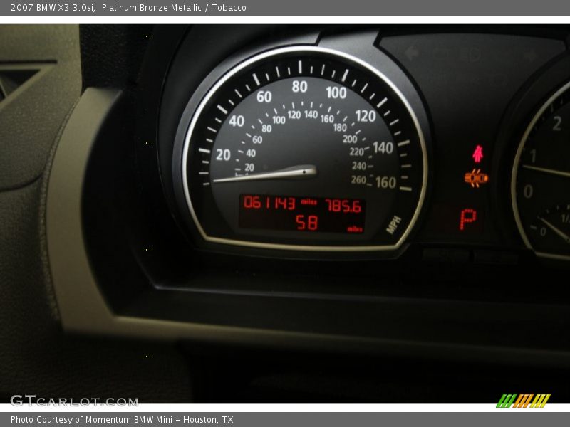 Platinum Bronze Metallic / Tobacco 2007 BMW X3 3.0si