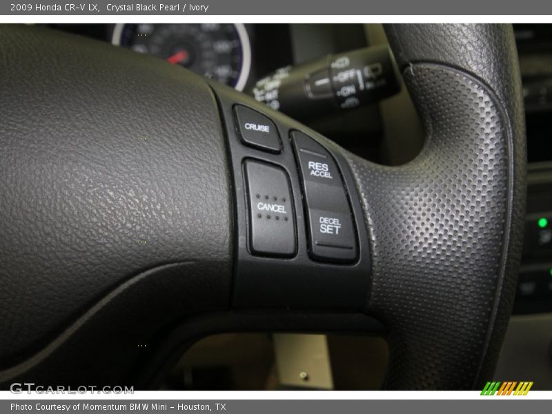 Crystal Black Pearl / Ivory 2009 Honda CR-V LX
