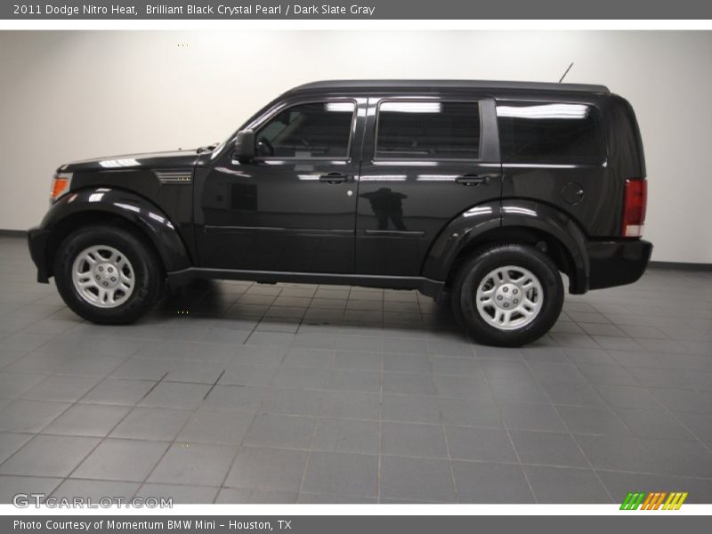 Brilliant Black Crystal Pearl / Dark Slate Gray 2011 Dodge Nitro Heat