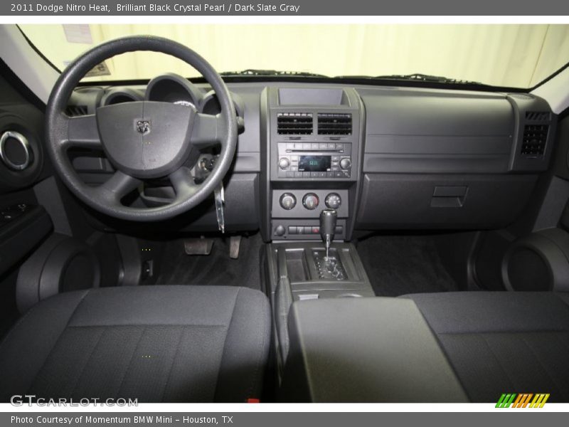 Brilliant Black Crystal Pearl / Dark Slate Gray 2011 Dodge Nitro Heat