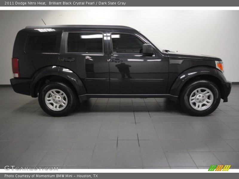 Brilliant Black Crystal Pearl / Dark Slate Gray 2011 Dodge Nitro Heat