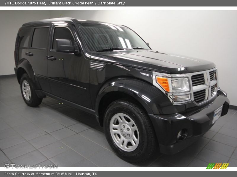 Brilliant Black Crystal Pearl / Dark Slate Gray 2011 Dodge Nitro Heat