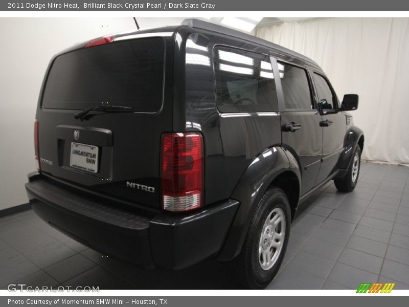 Brilliant Black Crystal Pearl / Dark Slate Gray 2011 Dodge Nitro Heat
