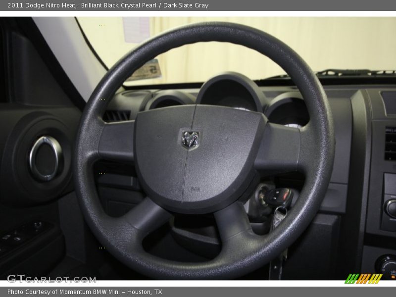 Brilliant Black Crystal Pearl / Dark Slate Gray 2011 Dodge Nitro Heat