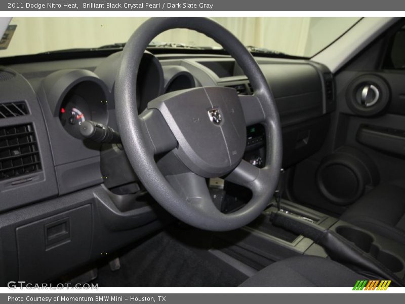 Brilliant Black Crystal Pearl / Dark Slate Gray 2011 Dodge Nitro Heat