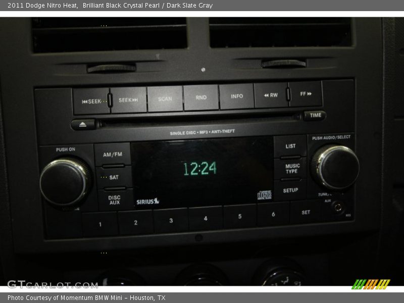 Brilliant Black Crystal Pearl / Dark Slate Gray 2011 Dodge Nitro Heat