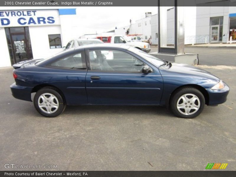 Indigo Blue Metallic / Graphite 2001 Chevrolet Cavalier Coupe