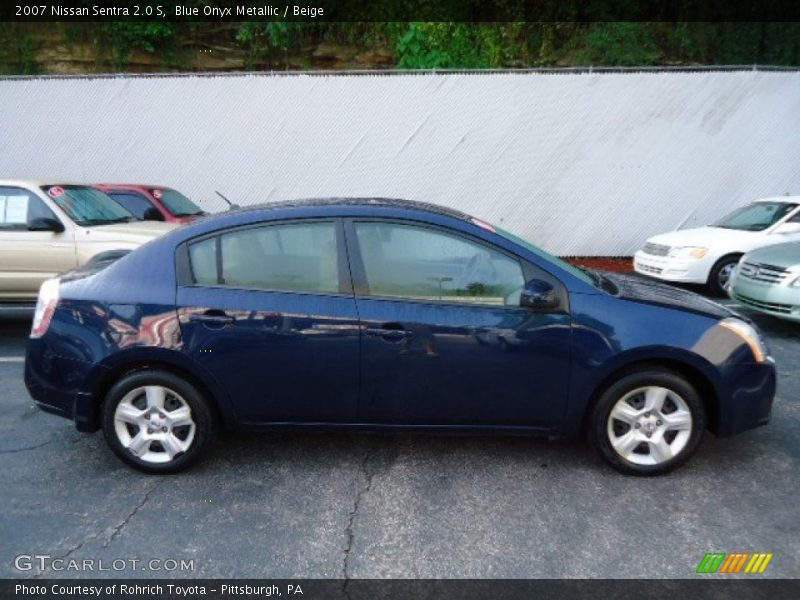 Blue Onyx Metallic / Beige 2007 Nissan Sentra 2.0 S