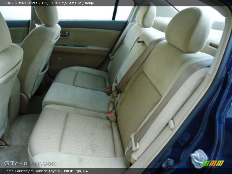 Blue Onyx Metallic / Beige 2007 Nissan Sentra 2.0 S