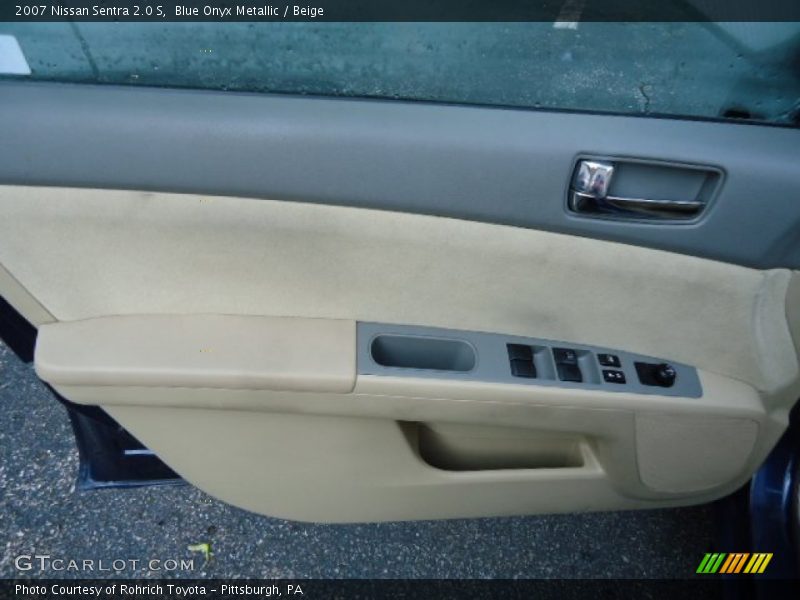 Blue Onyx Metallic / Beige 2007 Nissan Sentra 2.0 S