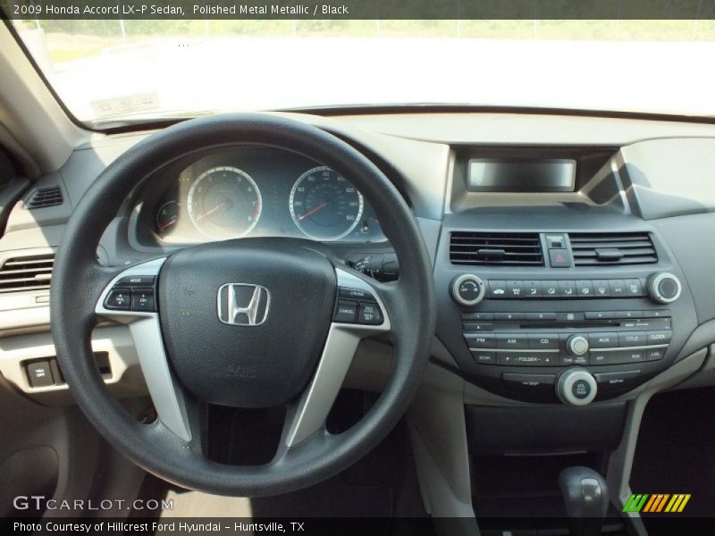 Polished Metal Metallic / Black 2009 Honda Accord LX-P Sedan