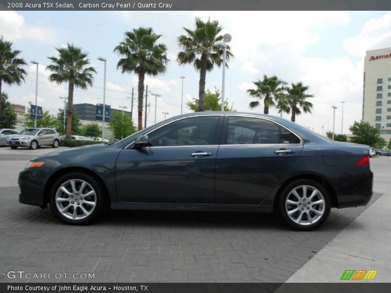 Carbon Gray Pearl / Quartz Gray 2008 Acura TSX Sedan