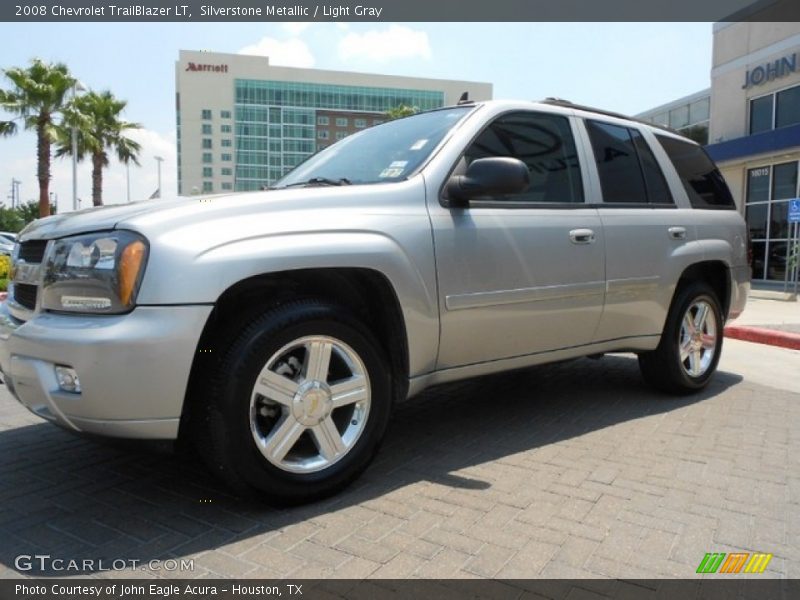 Silverstone Metallic / Light Gray 2008 Chevrolet TrailBlazer LT
