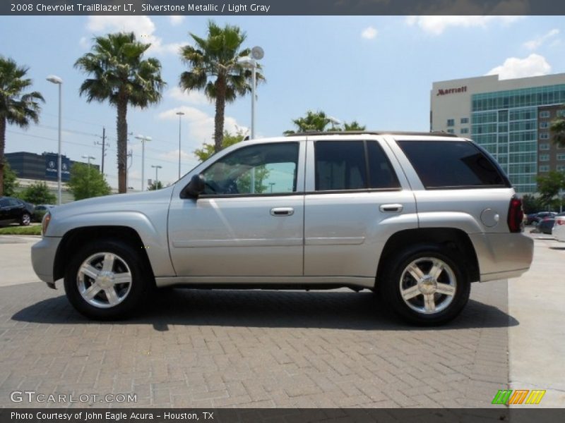 Silverstone Metallic / Light Gray 2008 Chevrolet TrailBlazer LT