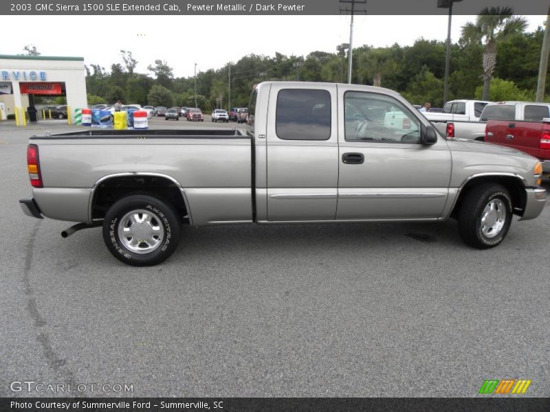 Pewter Metallic / Dark Pewter 2003 GMC Sierra 1500 SLE Extended Cab