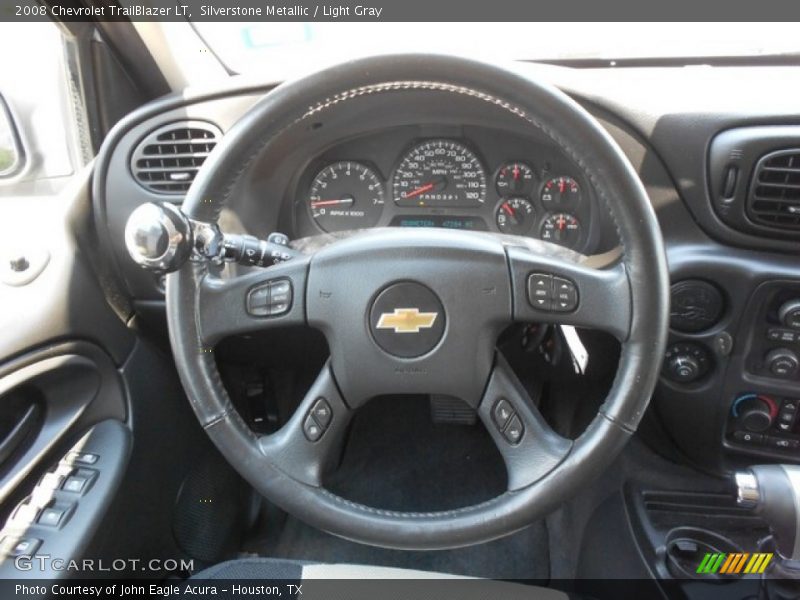 Silverstone Metallic / Light Gray 2008 Chevrolet TrailBlazer LT