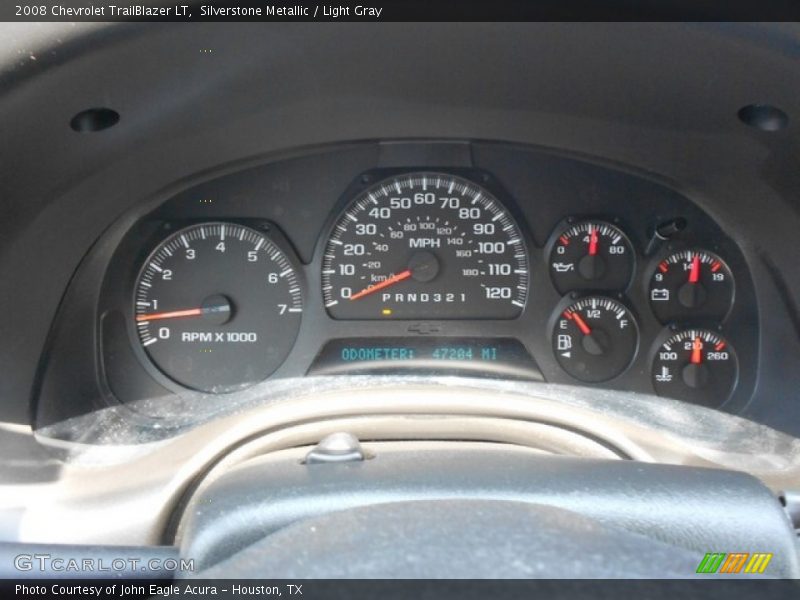 Silverstone Metallic / Light Gray 2008 Chevrolet TrailBlazer LT