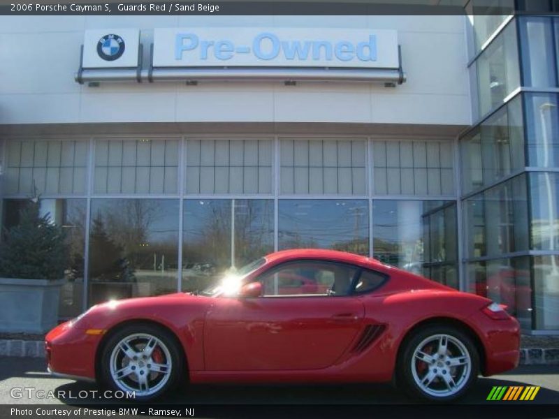 Guards Red / Sand Beige 2006 Porsche Cayman S