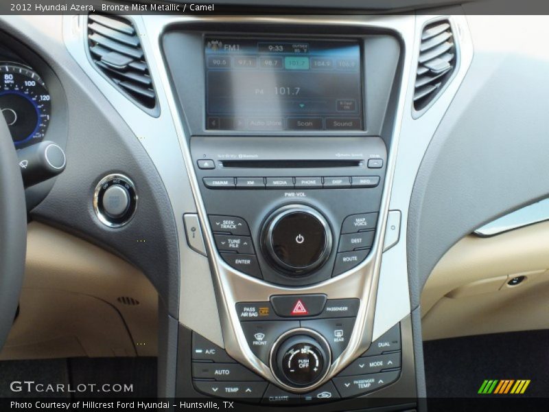 Controls of 2012 Azera 
