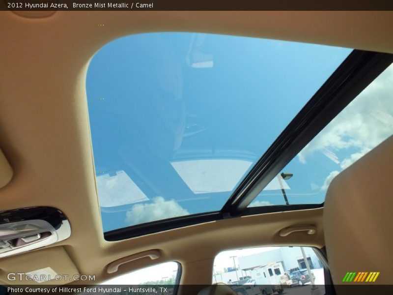 Sunroof of 2012 Azera 