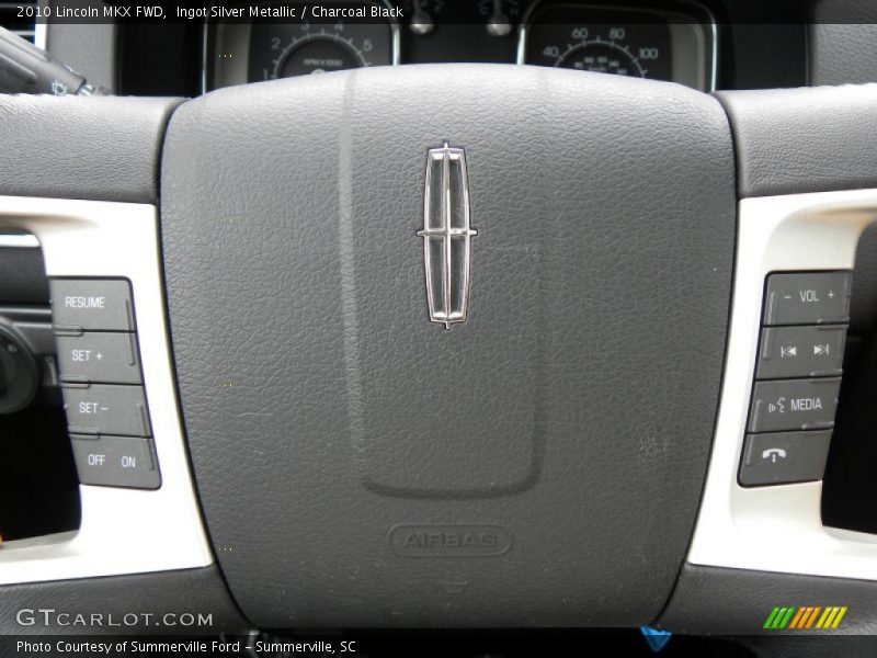 Ingot Silver Metallic / Charcoal Black 2010 Lincoln MKX FWD