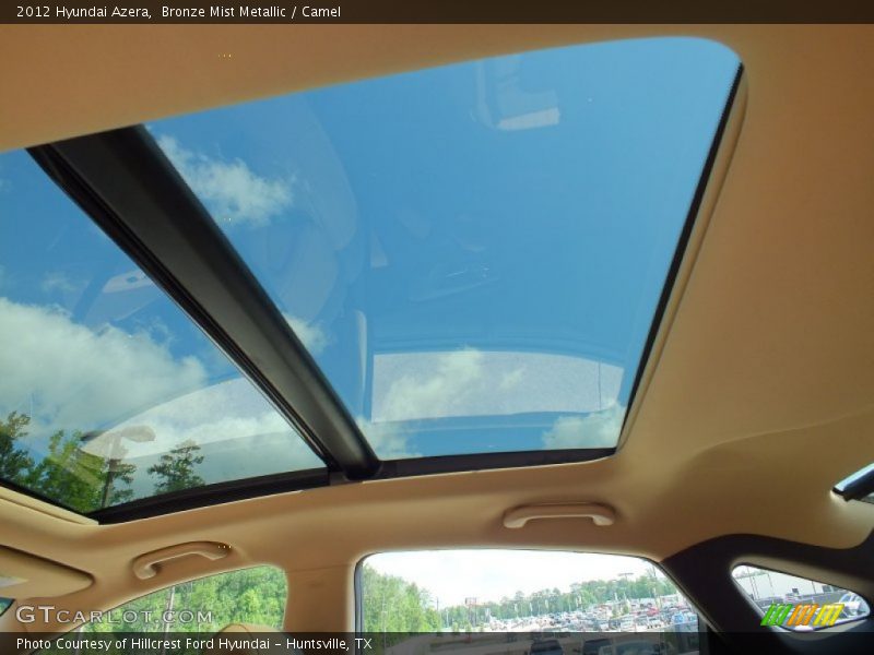 Sunroof of 2012 Azera 