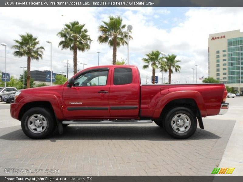 Impulse Red Pearl / Graphite Gray 2006 Toyota Tacoma V6 PreRunner Access Cab
