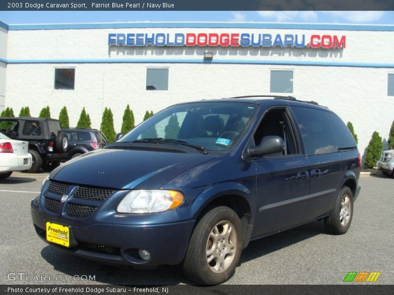 Patriot Blue Pearl / Navy Blue 2003 Dodge Caravan Sport