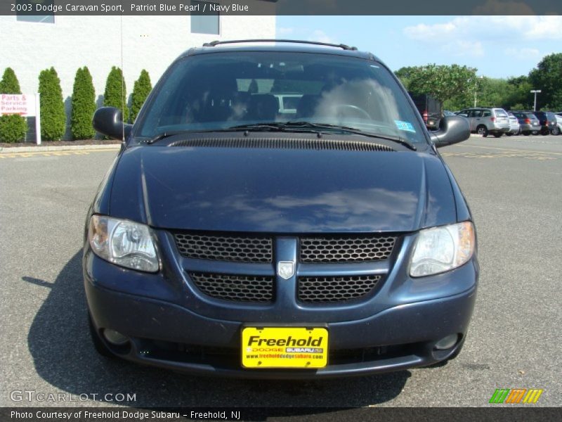 Patriot Blue Pearl / Navy Blue 2003 Dodge Caravan Sport