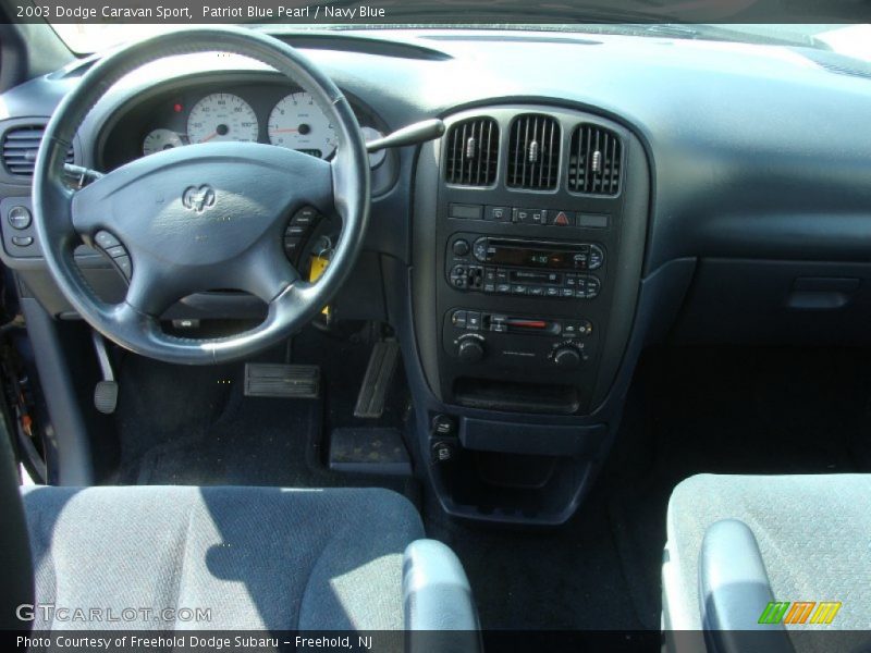 Patriot Blue Pearl / Navy Blue 2003 Dodge Caravan Sport