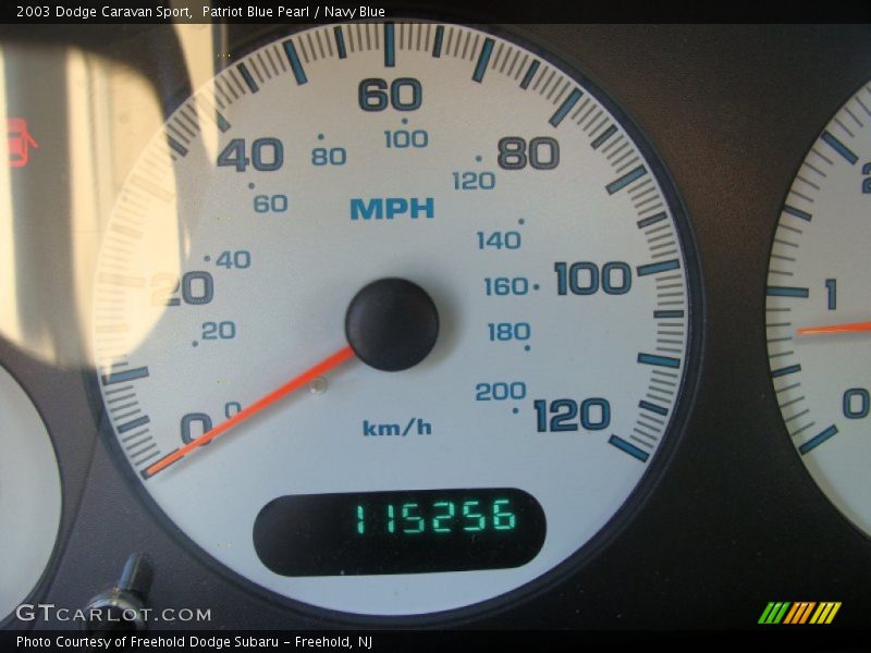 Patriot Blue Pearl / Navy Blue 2003 Dodge Caravan Sport