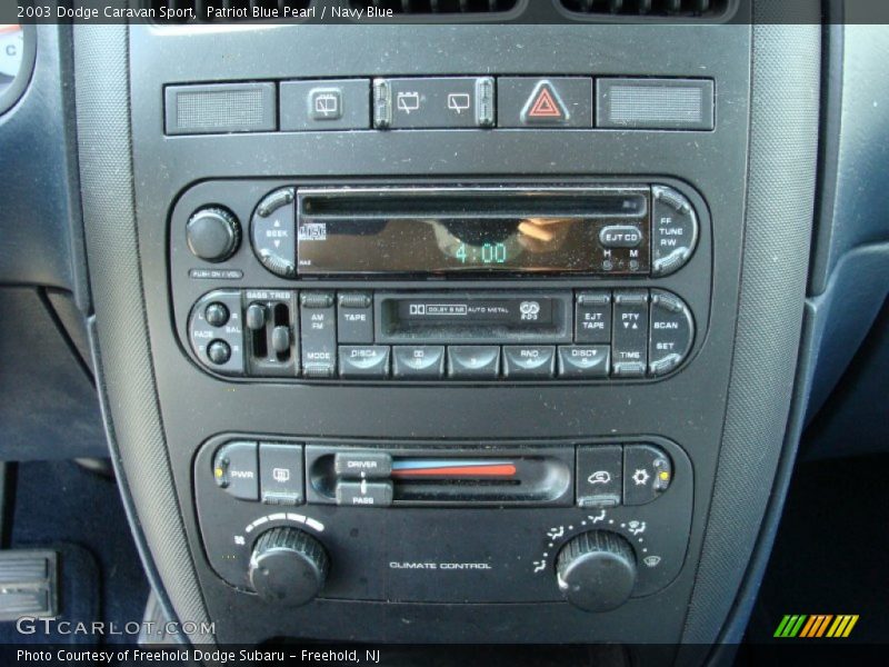 Controls of 2003 Caravan Sport