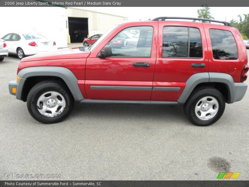 Inferno Red Pearl / Medium Slate Gray 2006 Jeep Liberty Sport