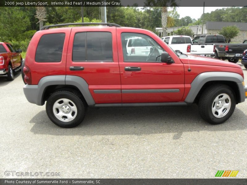 Inferno Red Pearl / Medium Slate Gray 2006 Jeep Liberty Sport