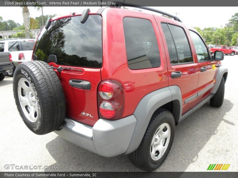 Inferno Red Pearl / Medium Slate Gray 2006 Jeep Liberty Sport