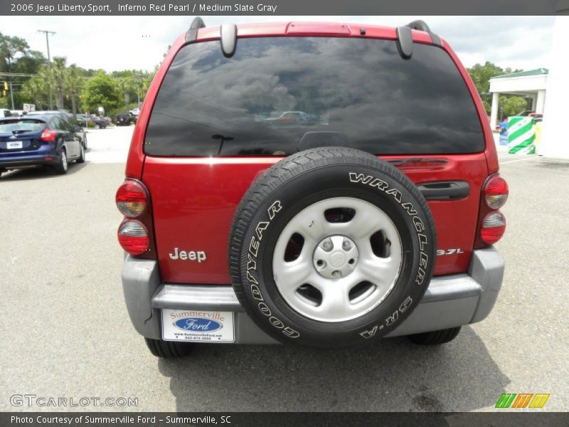 Inferno Red Pearl / Medium Slate Gray 2006 Jeep Liberty Sport