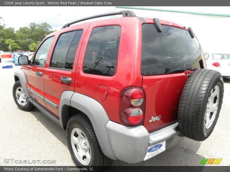 Inferno Red Pearl / Medium Slate Gray 2006 Jeep Liberty Sport