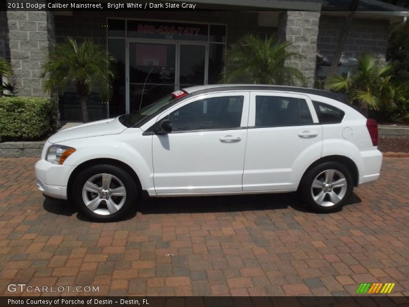 Bright White / Dark Slate Gray 2011 Dodge Caliber Mainstreet