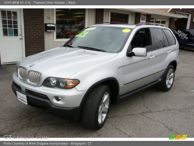 Titanium Silver Metallic / Black 2006 BMW X5 4.4i